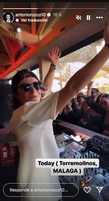 El fill d'Antonio Orozco fa de DJ amb només 17 anys - Instagram