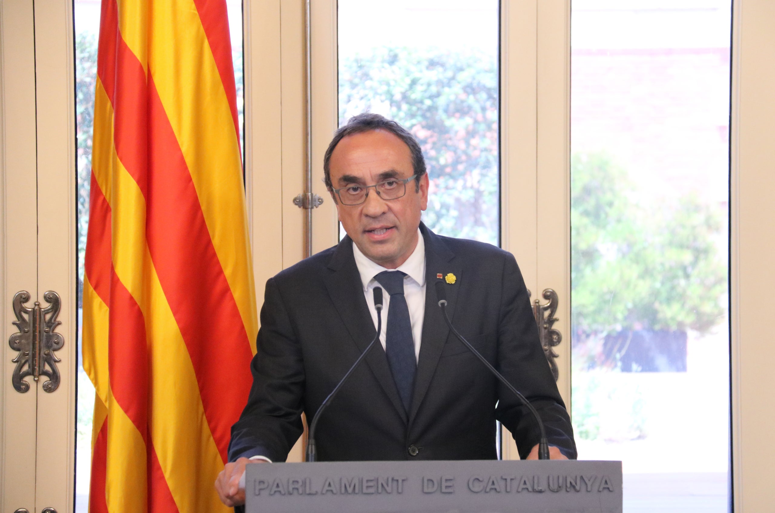 Compareixença del president del Parlament, Josep Rull / Gerard Artigas / ACN