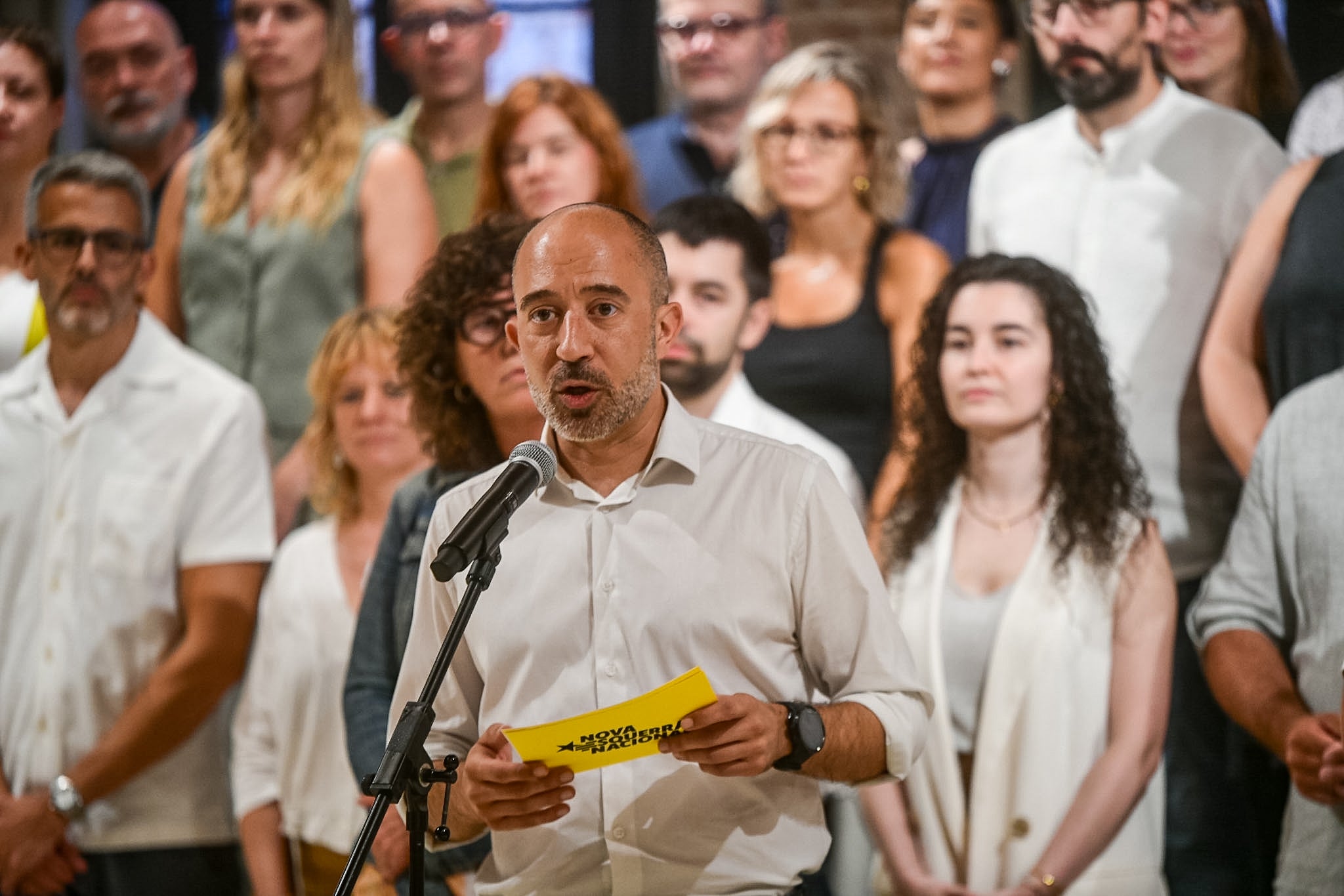 Marc Aloy, en la presentació de la candidatura de NEN per dirigir ERC/NEN