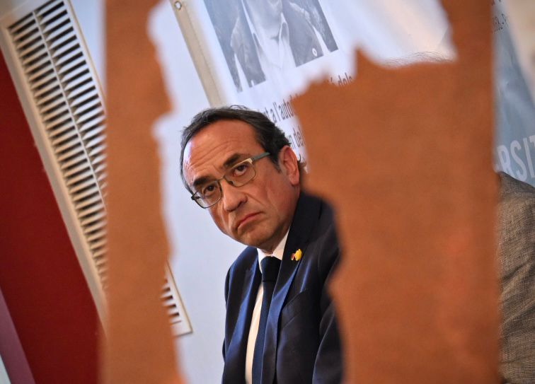 Josep Rull, en l'acte de lliurament del premi Canigó/Josep Maria Montaner-UCE