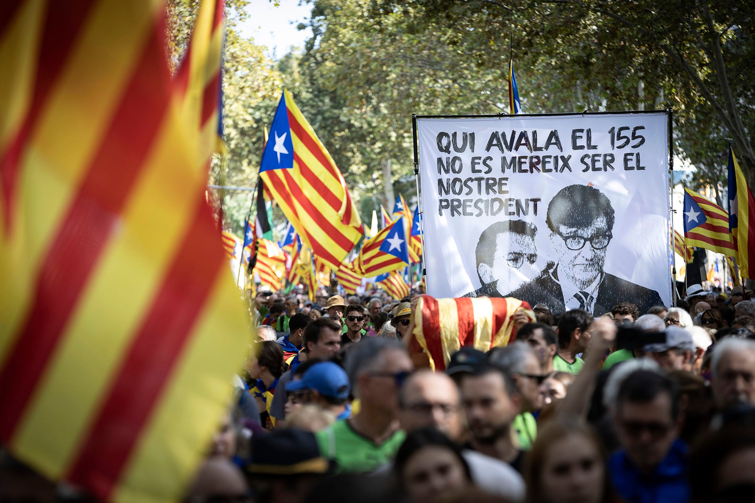 Manifestació independentista de la Diada de l'Onze de Setembre d'aquest 2024 a Barcelona / Jordi Play