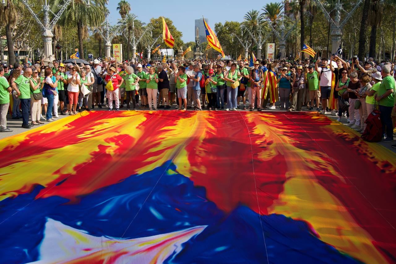 Imatge de la manifestació de la Diada 2024 a Barcelona / Mireia Comas