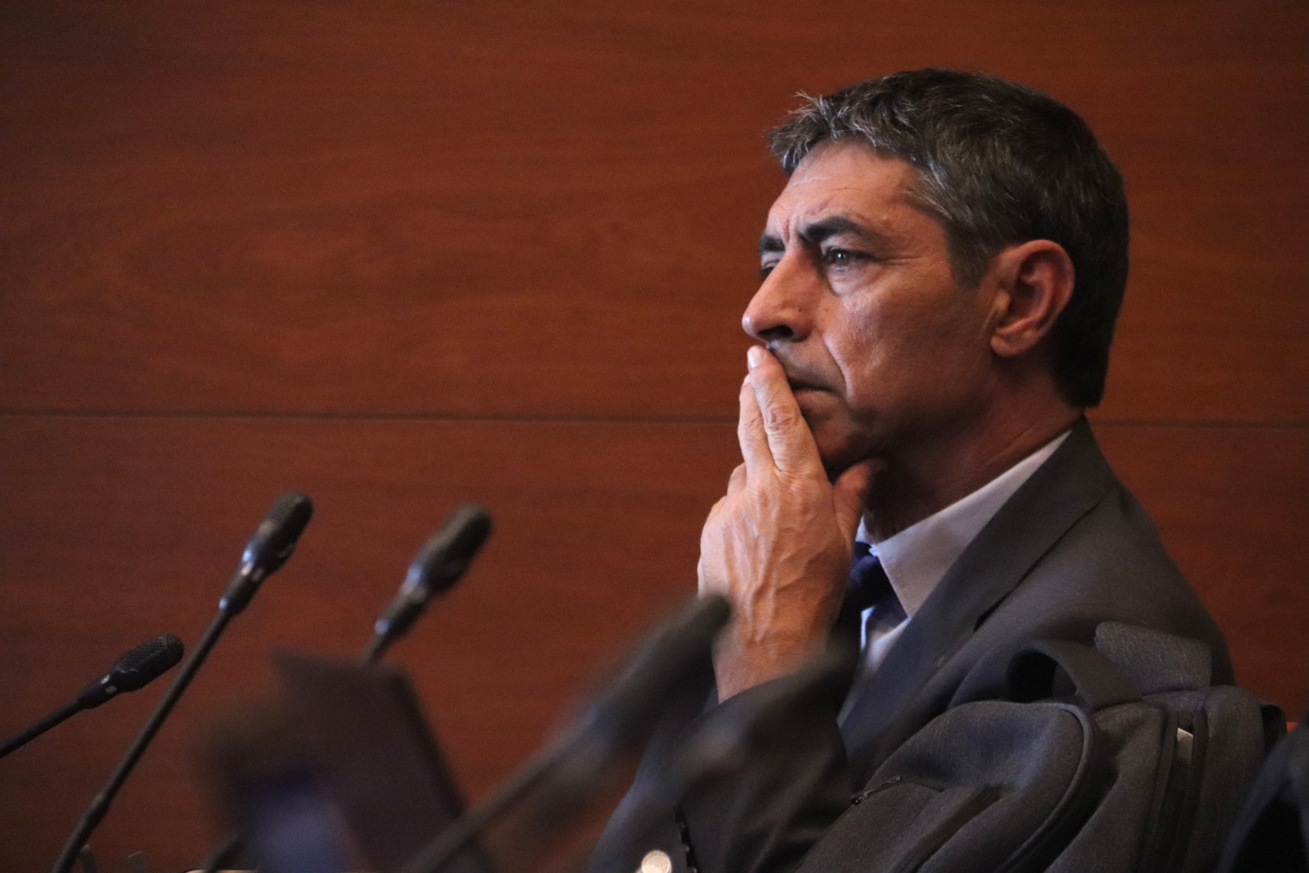 El major Josep Lluís Trapero, actual director general de la Policia, en la compareixença de Parlon/ACN