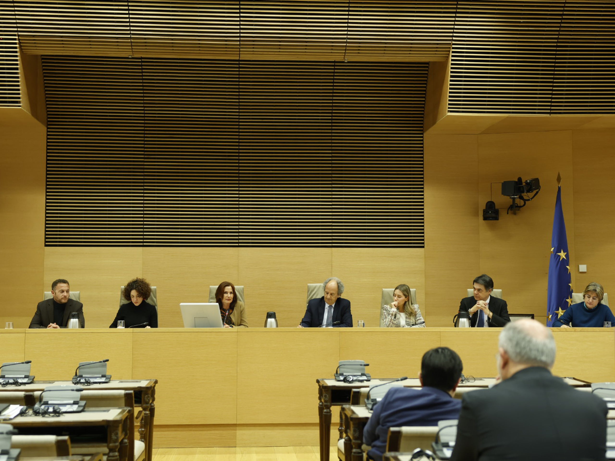 La taula de la comissió sobre l'Operació Catalunya/Congreso