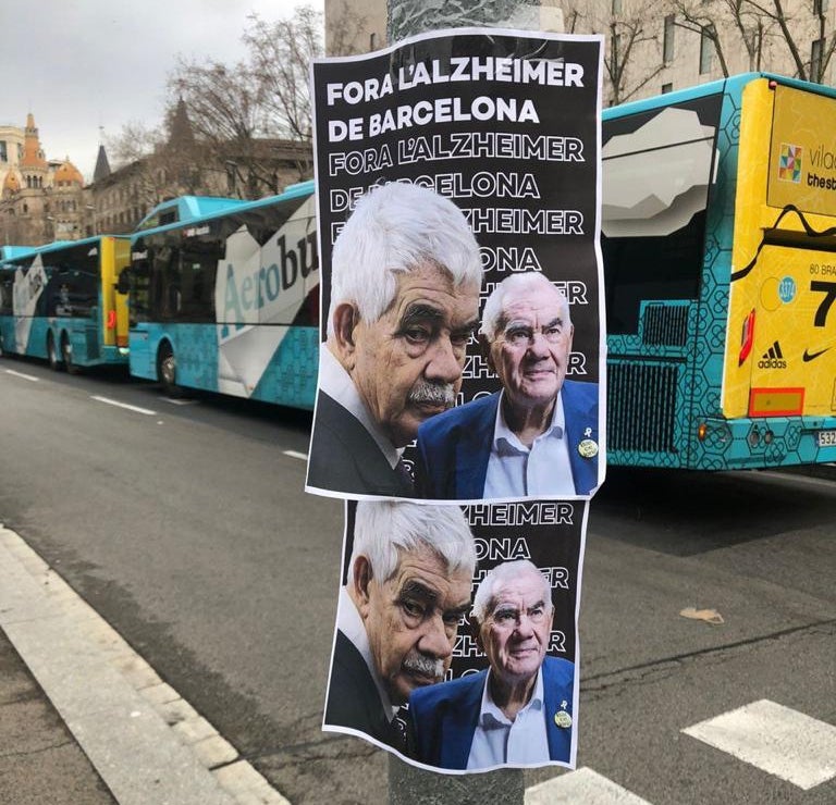 Els polèmics cartells de la campanya B d'ERC que feien referència a l'Alzheimer de Pasqual Maragall / ACN