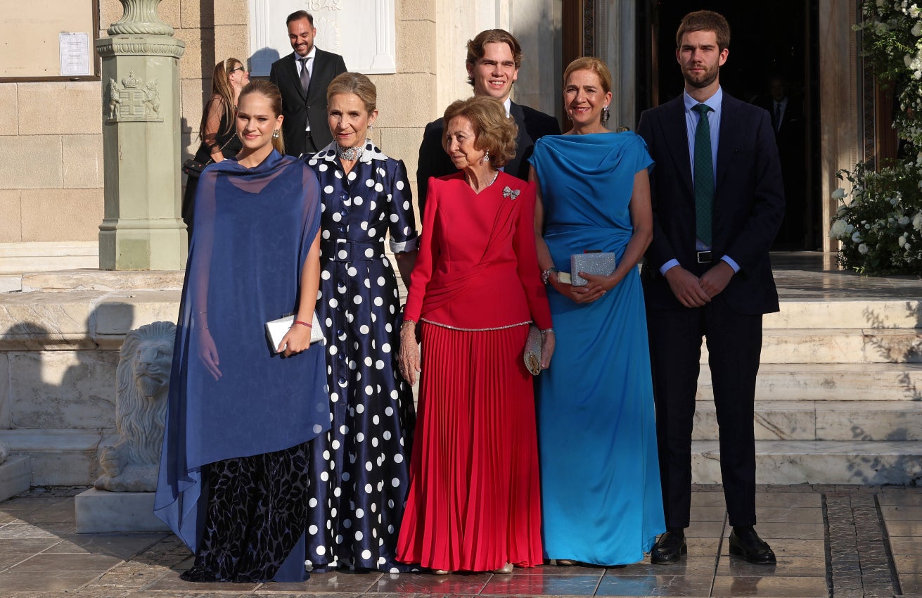 Cristina de Borbó i Juan Urdangarin, junts en la boda de Teodora de Grècia - Europa Press