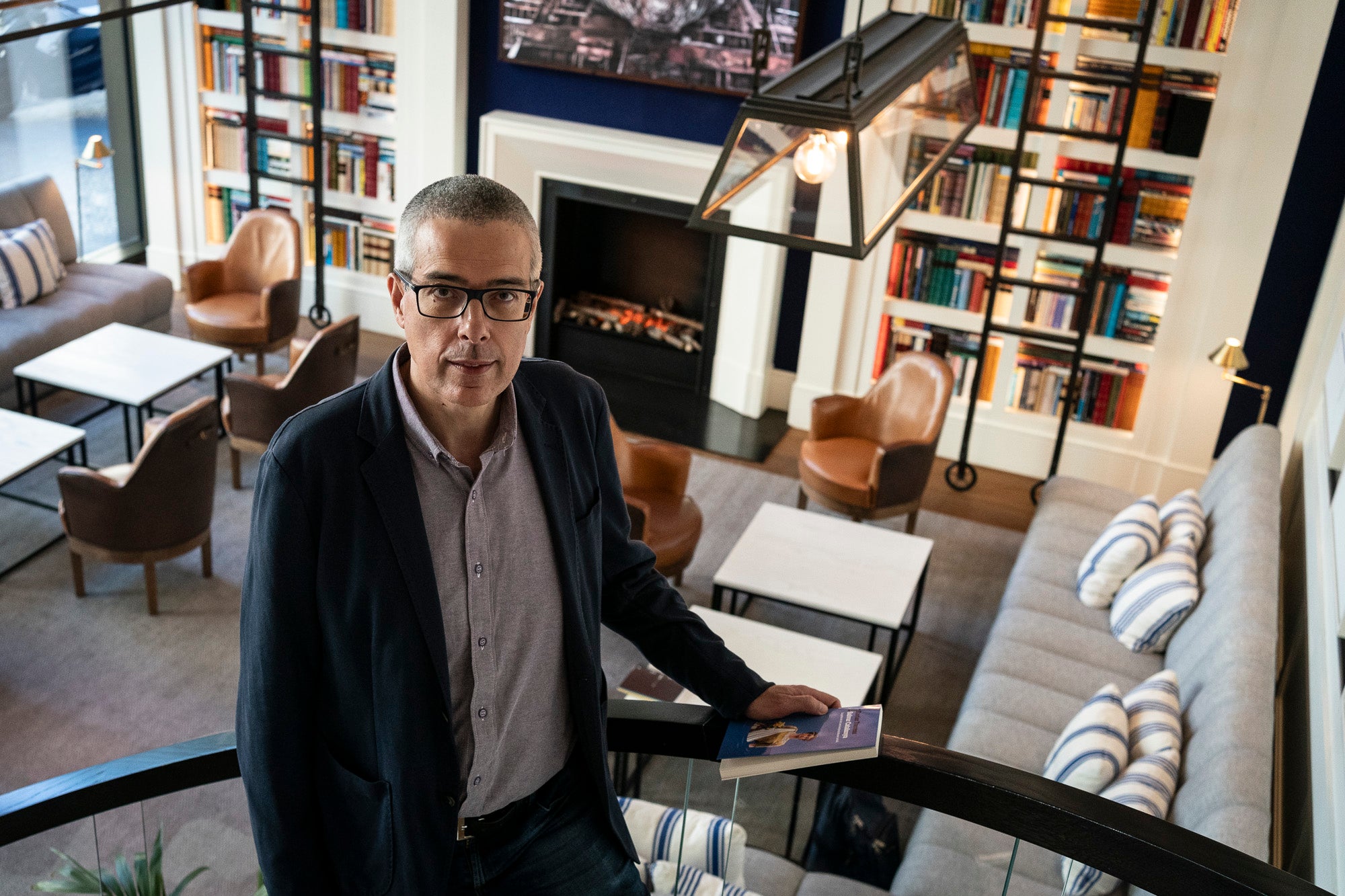 Xavier Torrents, professor de Ciència Política de la UB, publica el llibre “Salvar Catalunya” sobre la gestació del nacionalpopulisme català. Barcelona 09-09-2024 / Mireia Comas