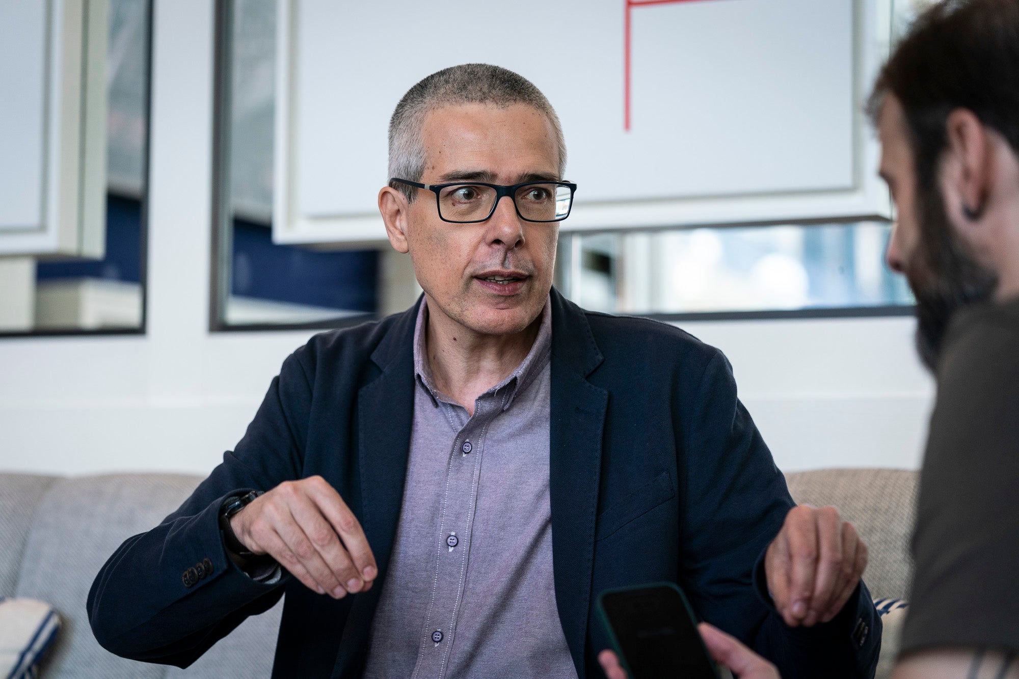 Xavier Torrents, profesor de Ciencia Política de la UB, publica el libro “Salvar Cataluña” sobre la gestación del nacionalpopulismo catalán. Barcelona 09-09-2024 / Mireia Comas