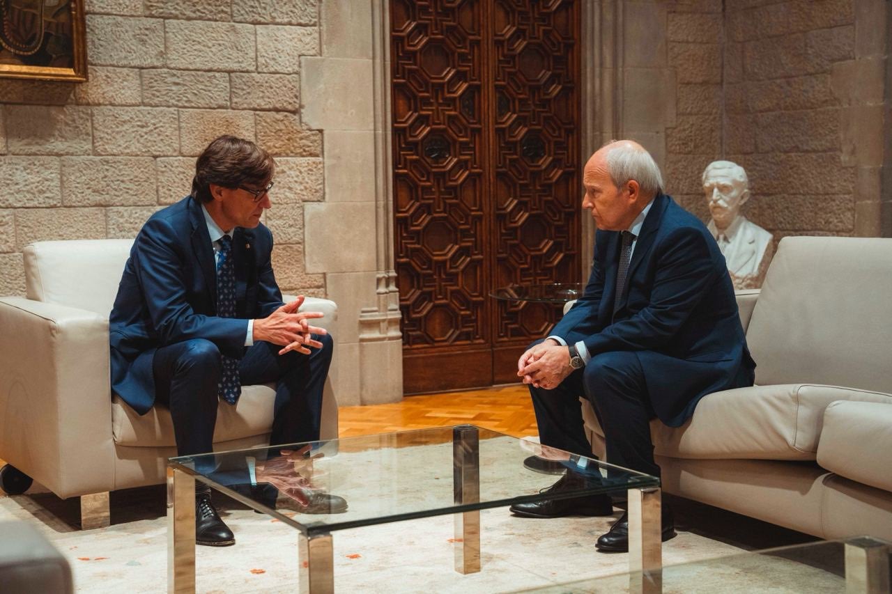 El bust de Macià, el passat 12 de setembre, en la visita institucional del president Montilla al president Illa/Presidència
