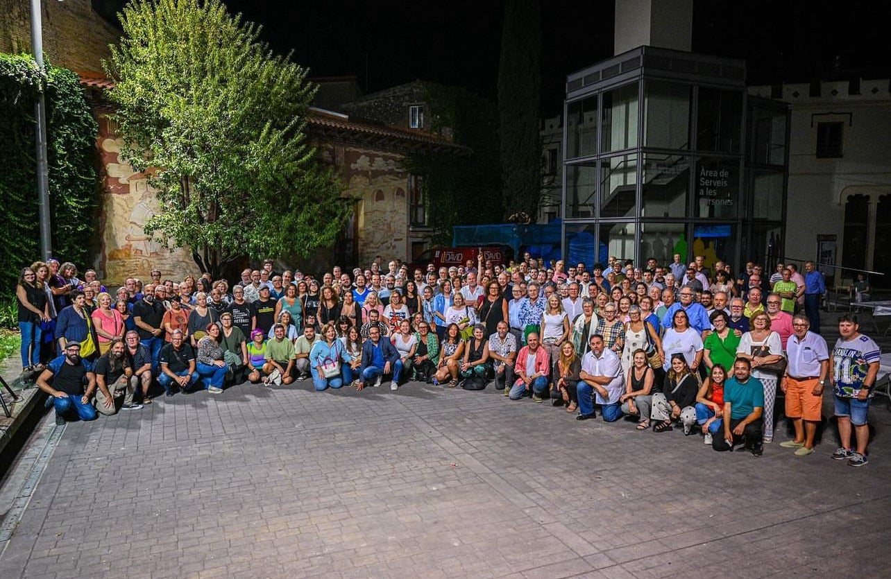 Una imatge de la trobada de Junqueras amb militants del Baix Llobregat/Instagram