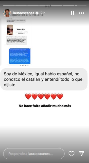 La influencer també rep aplaudiments - Instagram