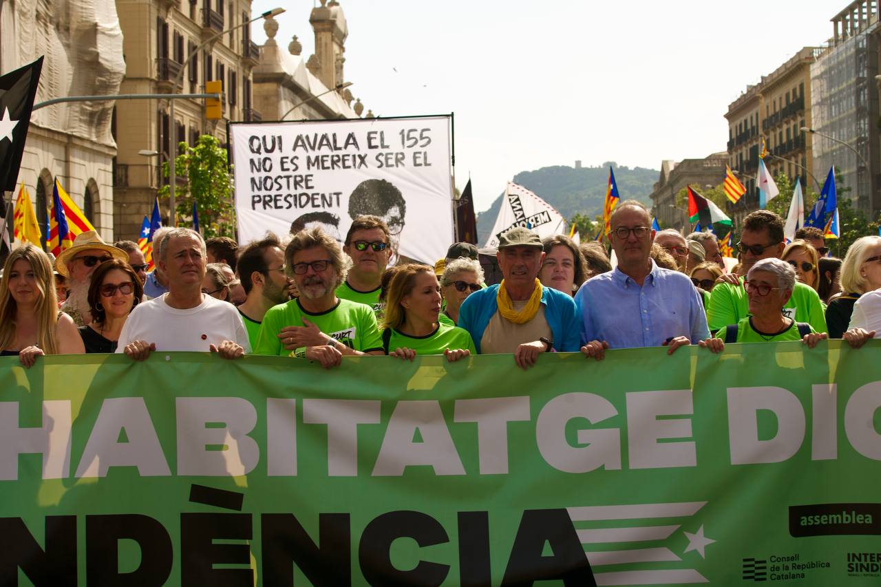 Manifestació independentista de la Diada de l'Onze de Setembre d'aquest 2024 a Barcelona / Mireia Comas