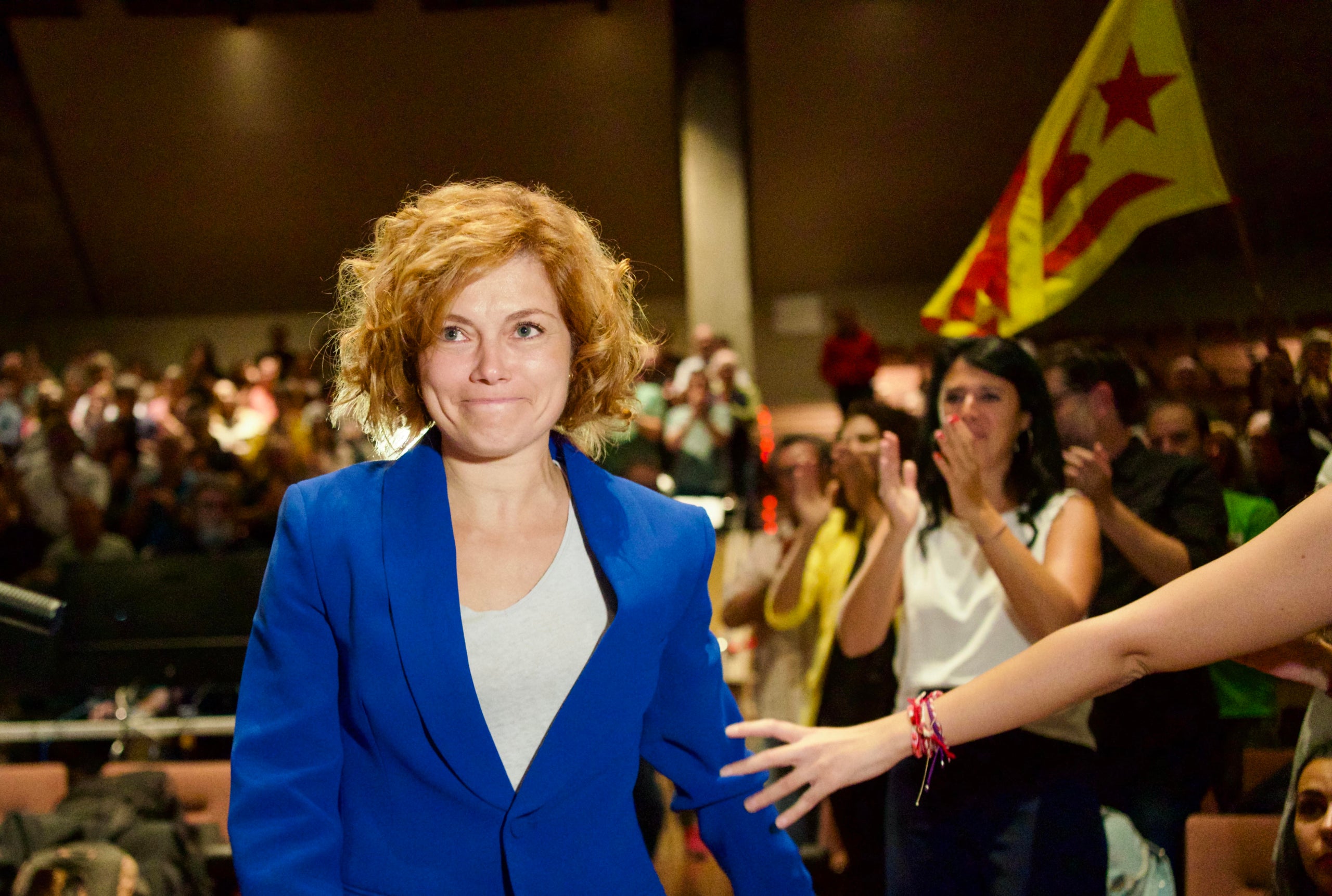 Elisenda Alamany, en el moment de presentar-se com a secretària general/Mireia Comas