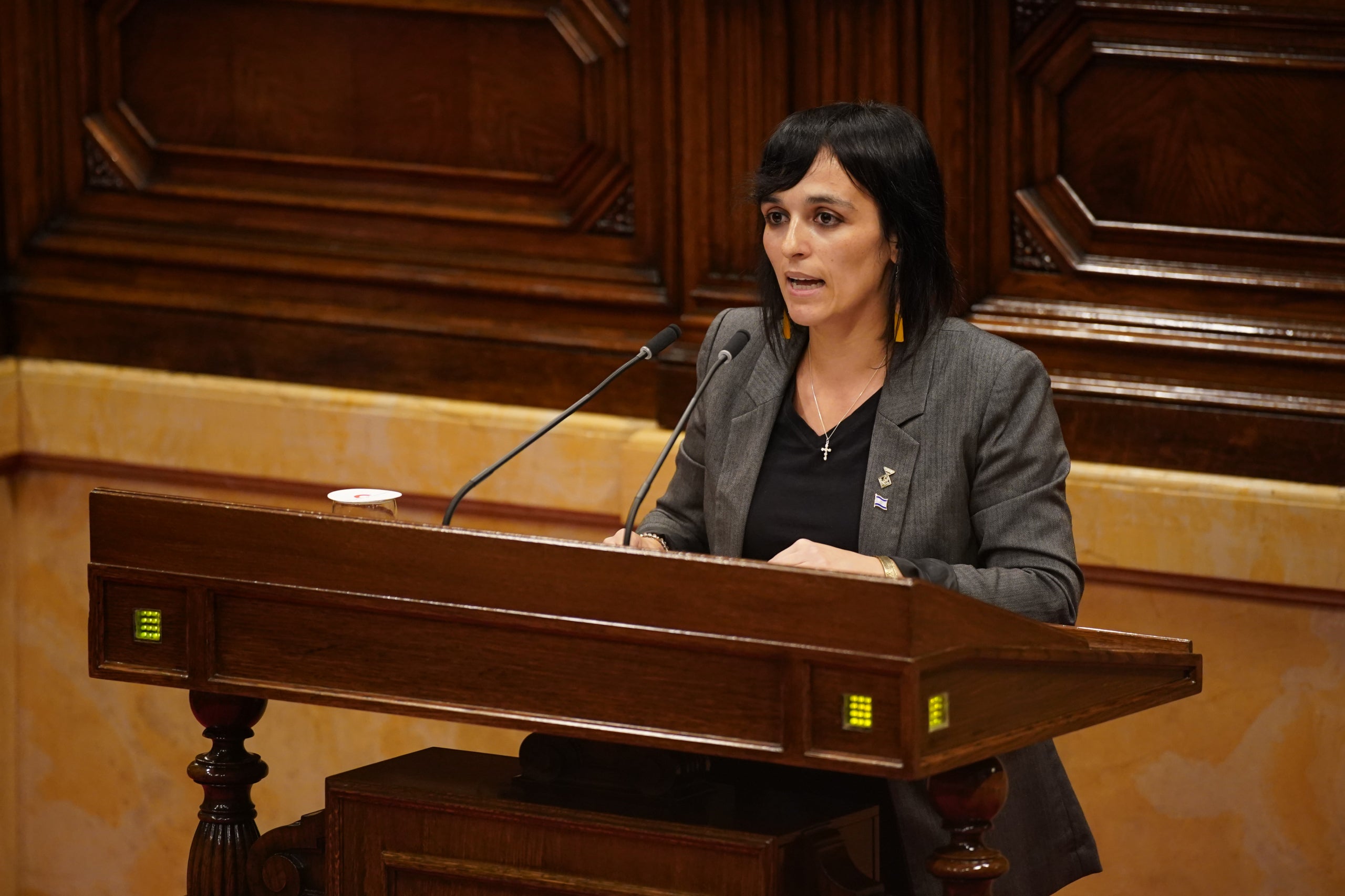 Sílvia Orriols, en el moment de la seva intervenció/ACN
