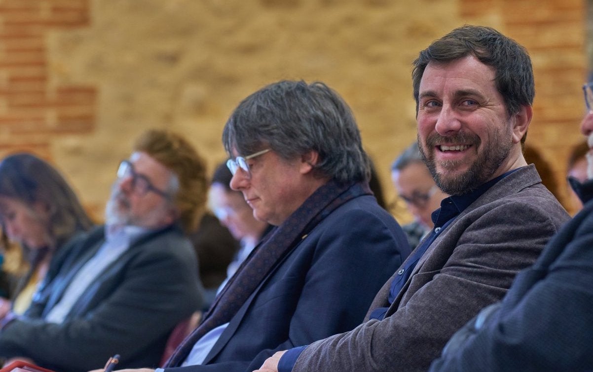 Toni Comín, vicepresident del Consell de la República, en un acte de l'entitat a l'exili / CdR