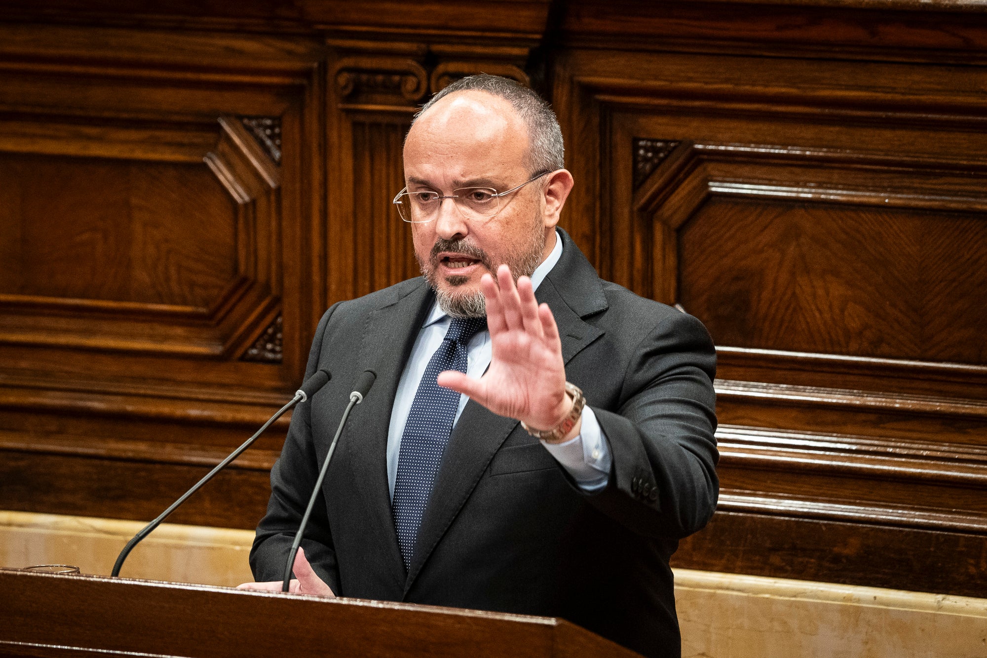Alejandro Fernández en el debate de política general en el Parlament de Catalunya, 09-10-2024 / Mireia Comas