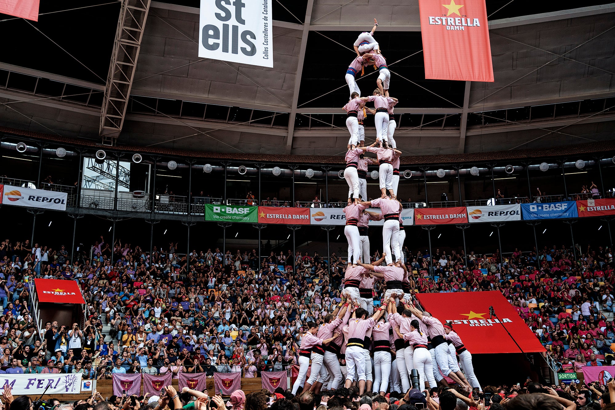 4d9f carregat pels Xiquets de Tarragona al Concurs de Castells de Tarragona, 06-10-2024 / Mireia Comas