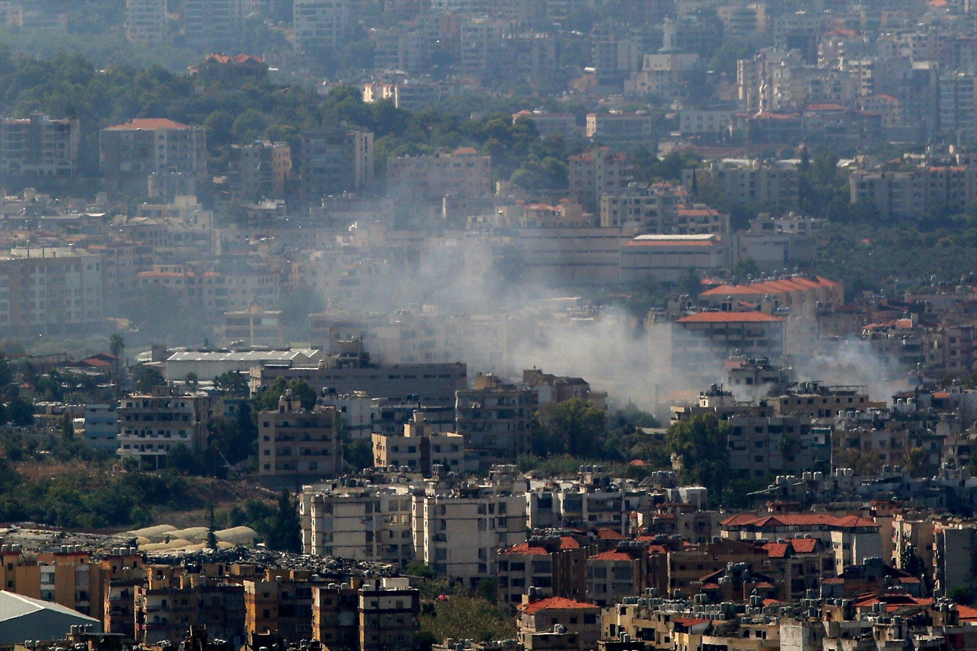 Resultats d'un bombardeig a la ciutat libanesa de Baabda / EP