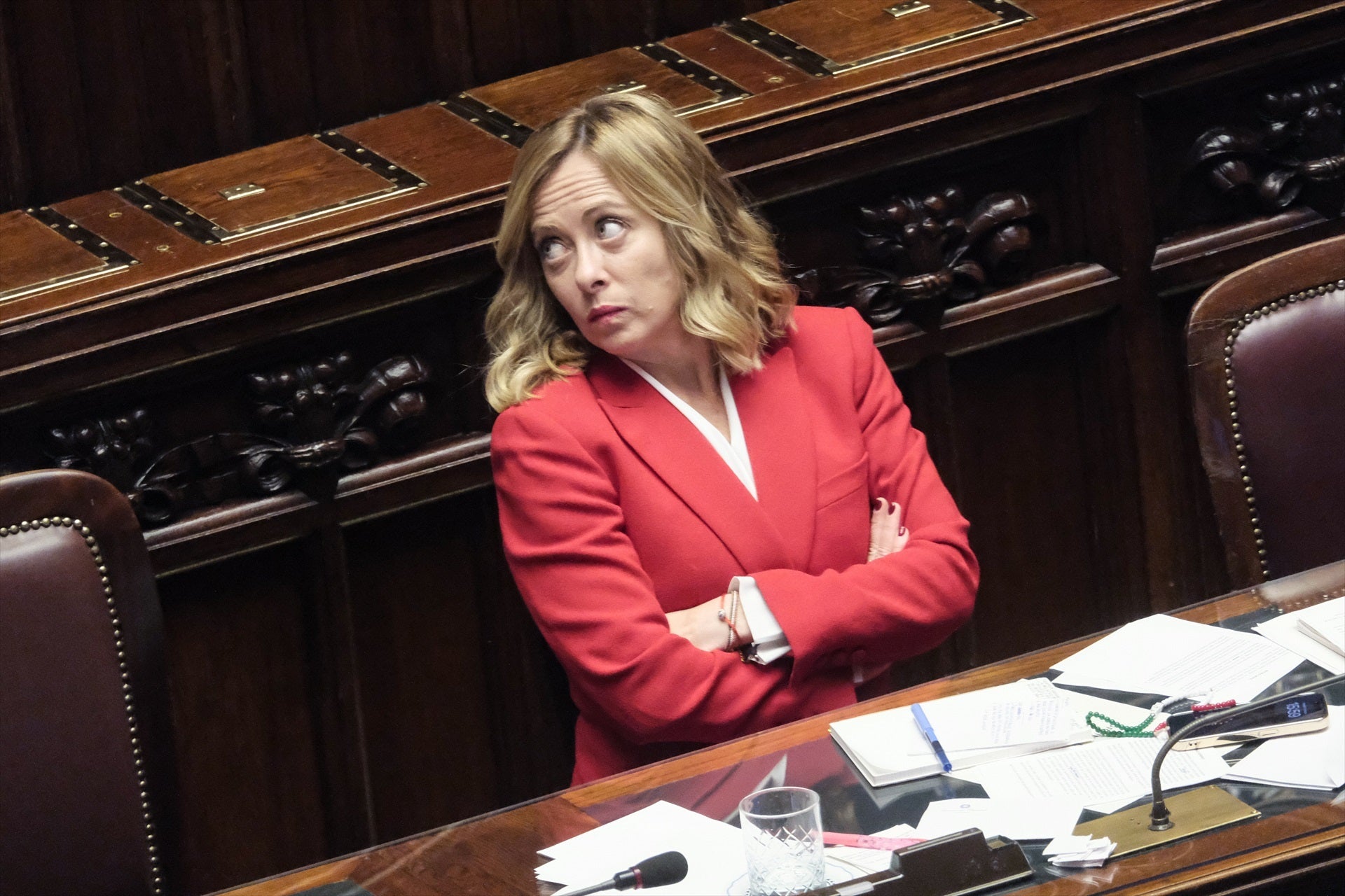 La primera ministra ultra italiana Giorgia Meloni / EP