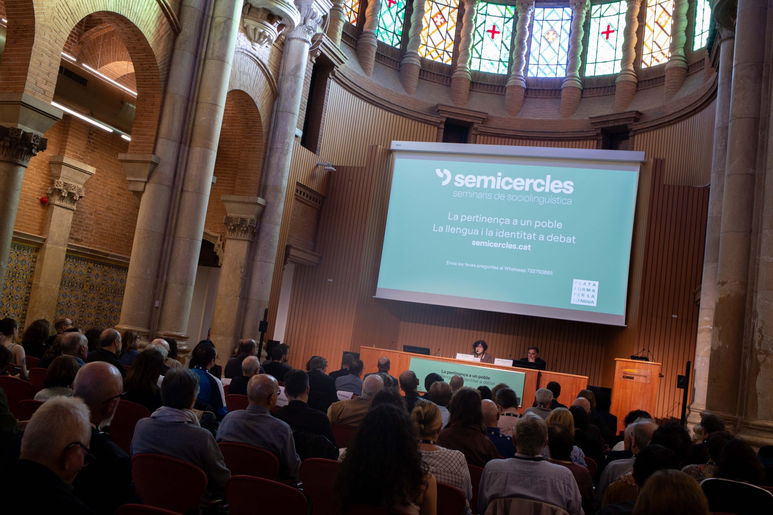 Un moment del seminari d'aquest dissabte / Plataforma per la Llengua