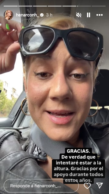 Henar Álvarez, emocionada pel suport que ha rebut des que se sap que tindrà un programa - Instagram