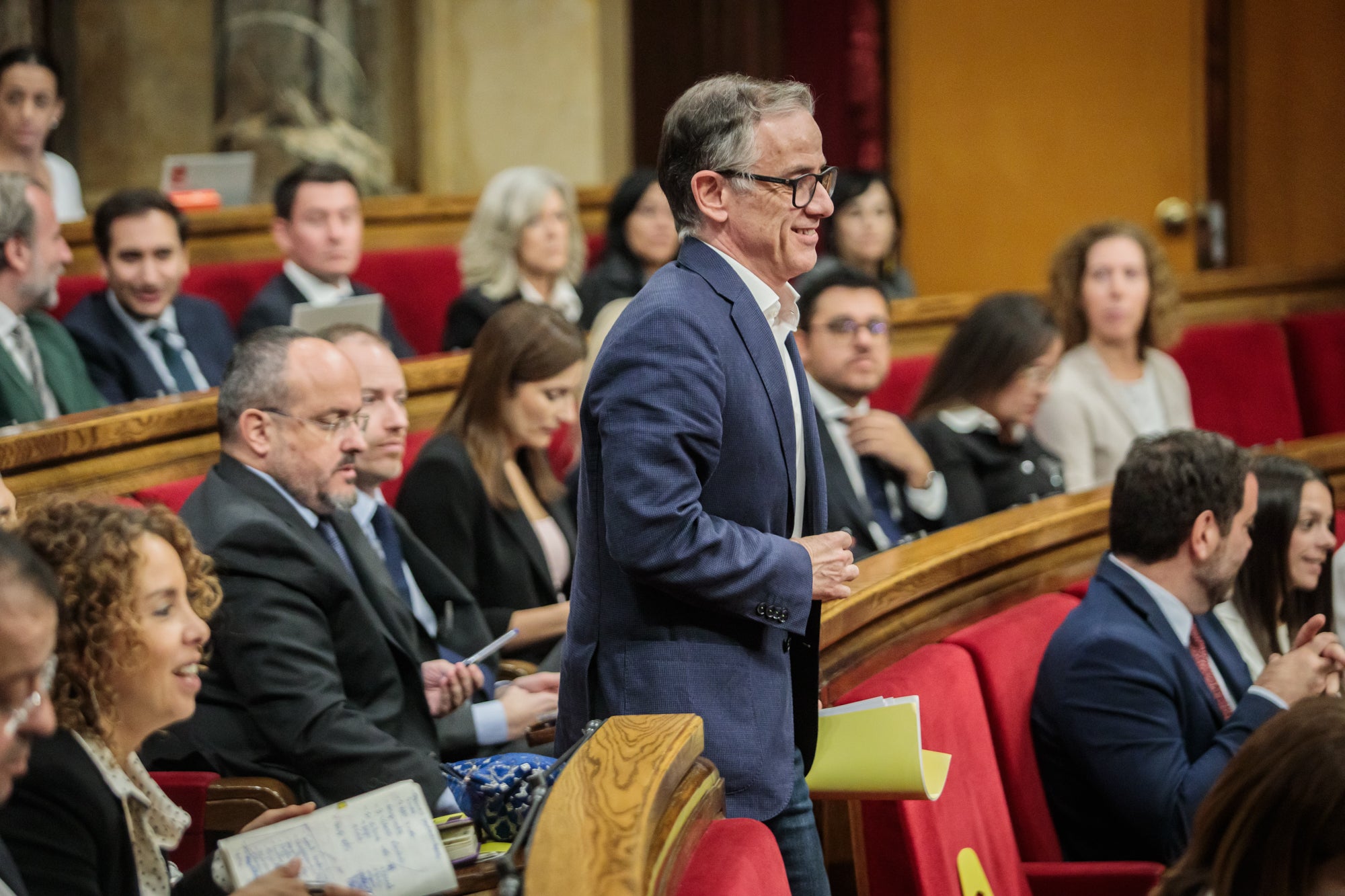 Josep Maria Jové, president del grup parlamentari d'ERC, en un moment del debat de política general/Parlament