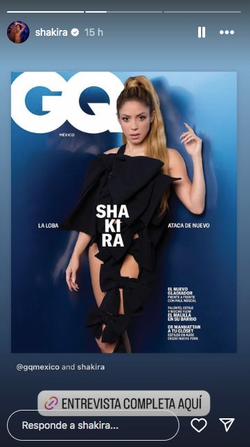 Shakira, portada de la revista GQ - Instagram