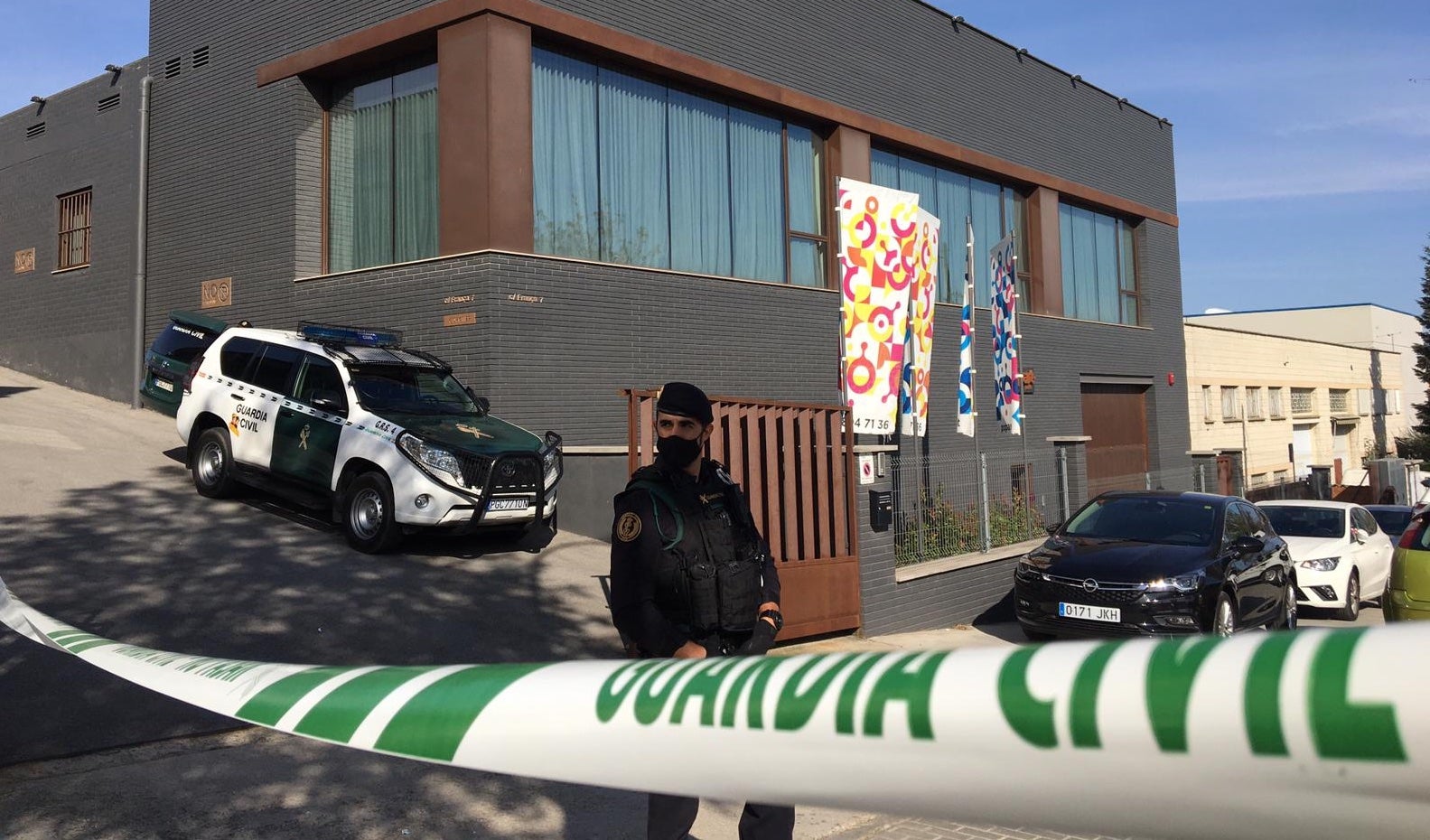Un dels escorcolls a Igualada de l'operació Volhov dirigits per la Guàrdia Civil l'octubre de 2020/Quico Sallés