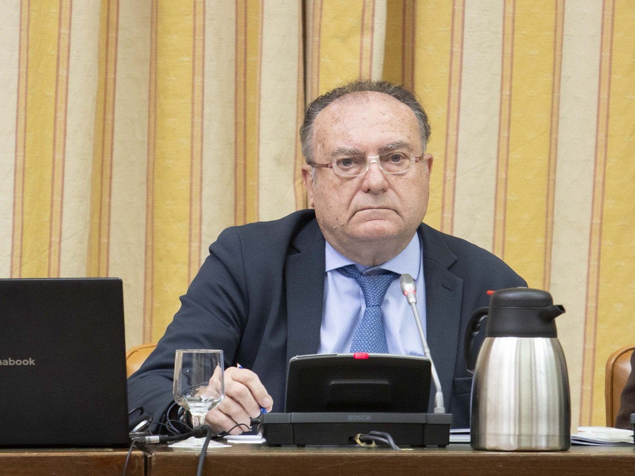 José Luis Olivera, durant la seva compareixença a la comissió del 17-A en tant que exdirector del CITCO/Pool Congreso