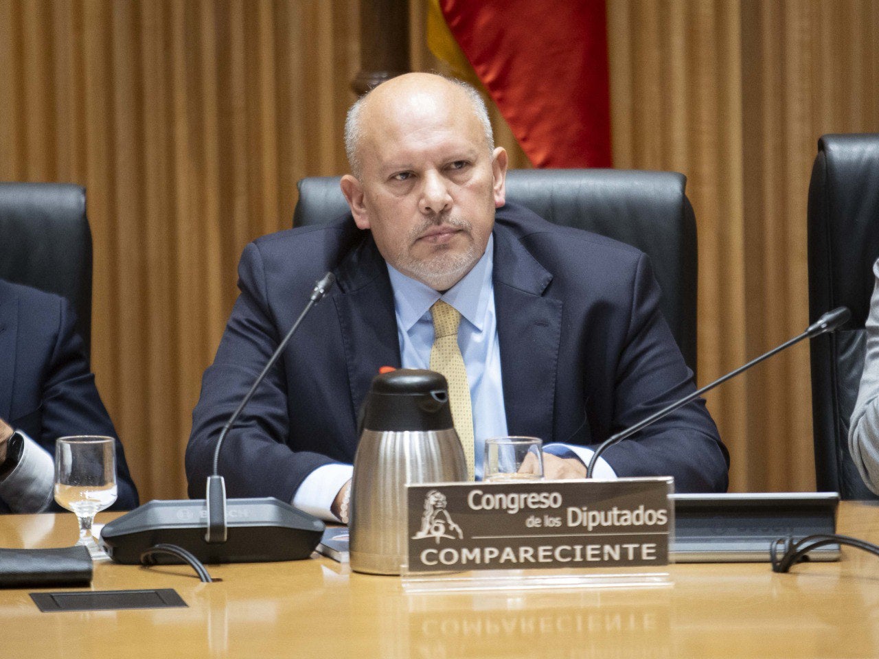Nervis Villalobos, en la compareixença d'aquesta tarda al Congrés/Pool Congreso