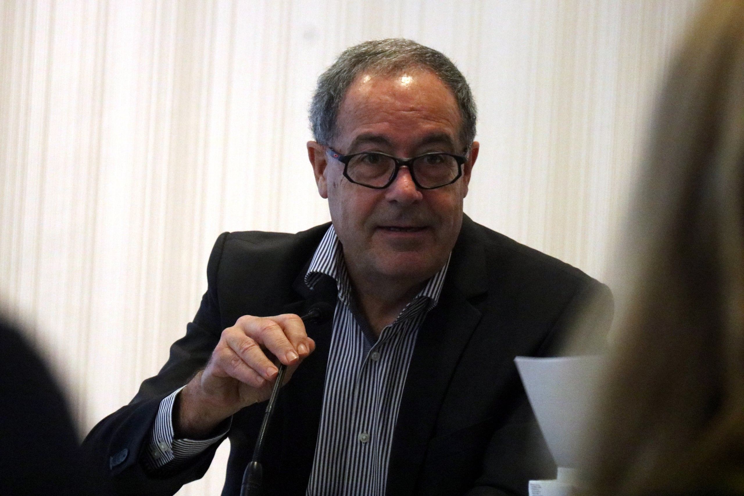 Imatge del comissionat pel traspàs de Rodalies, Pere Macias / ACN 