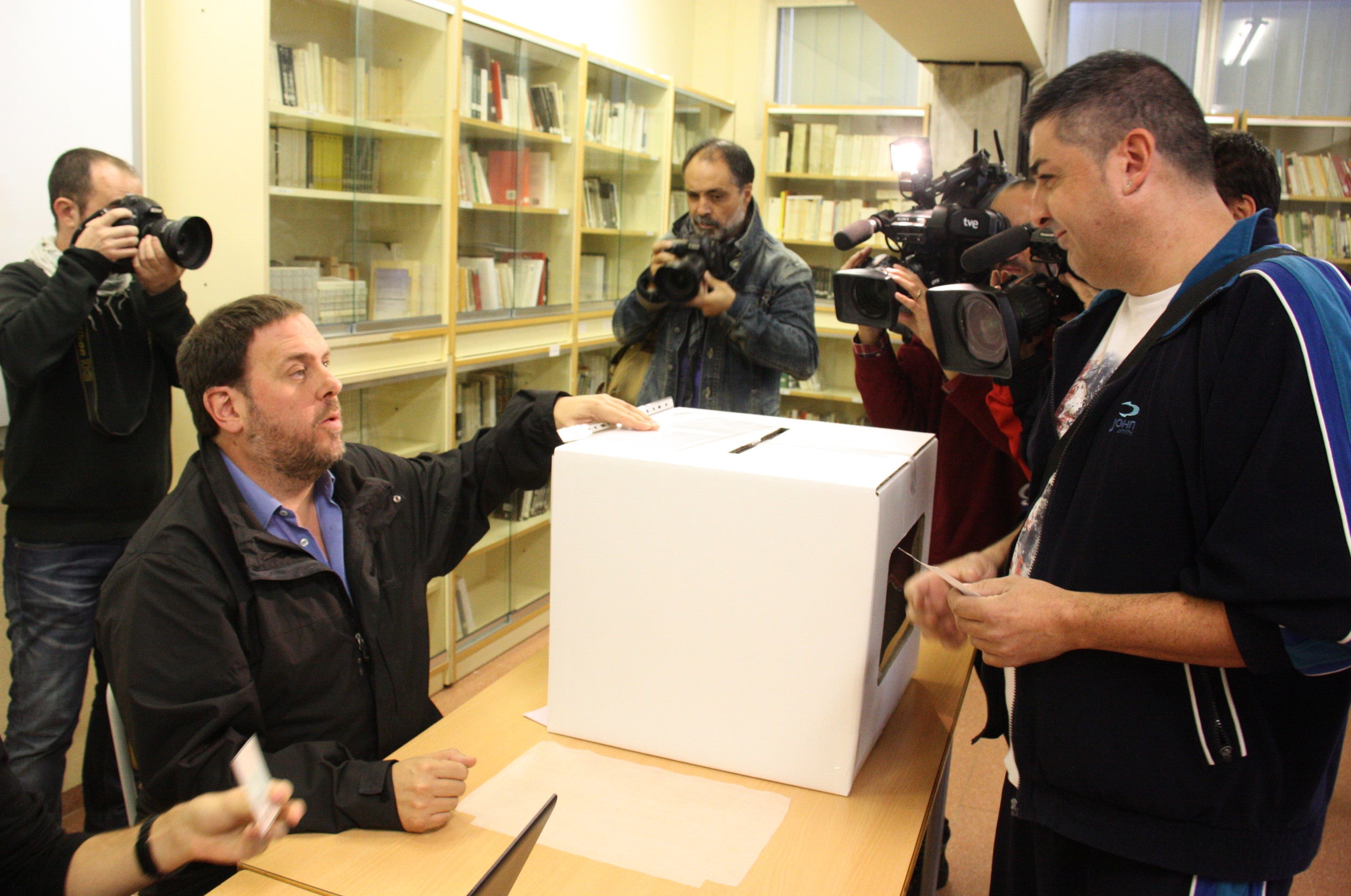 Oriol Junqueras, durante la consulta del 9-N/ACN