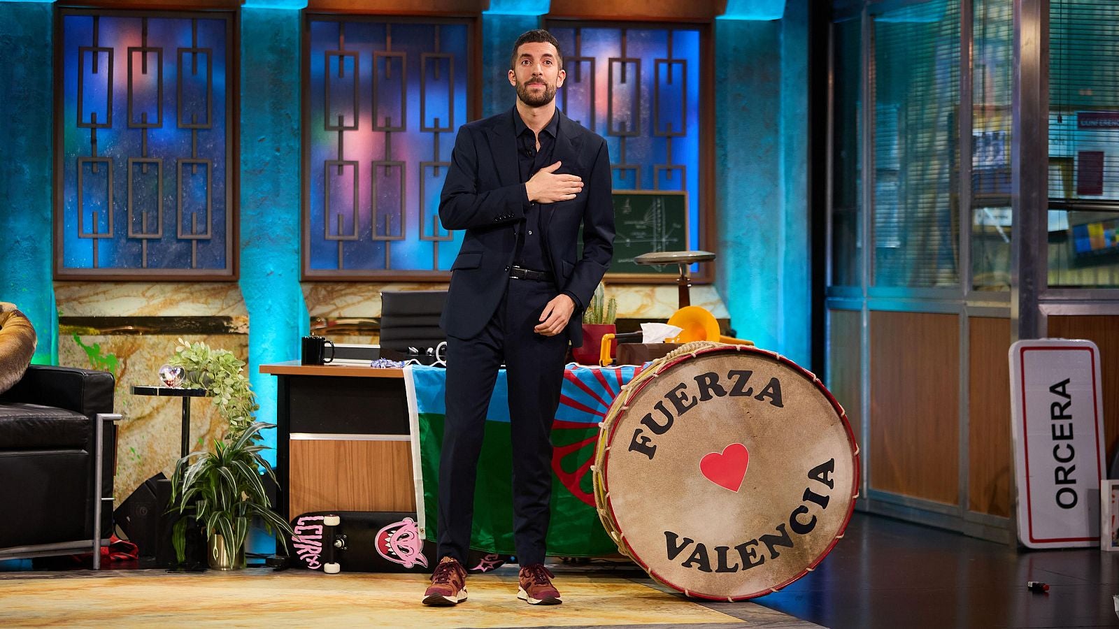 David Broncano ha enviat el seu suport cap a València - TVE