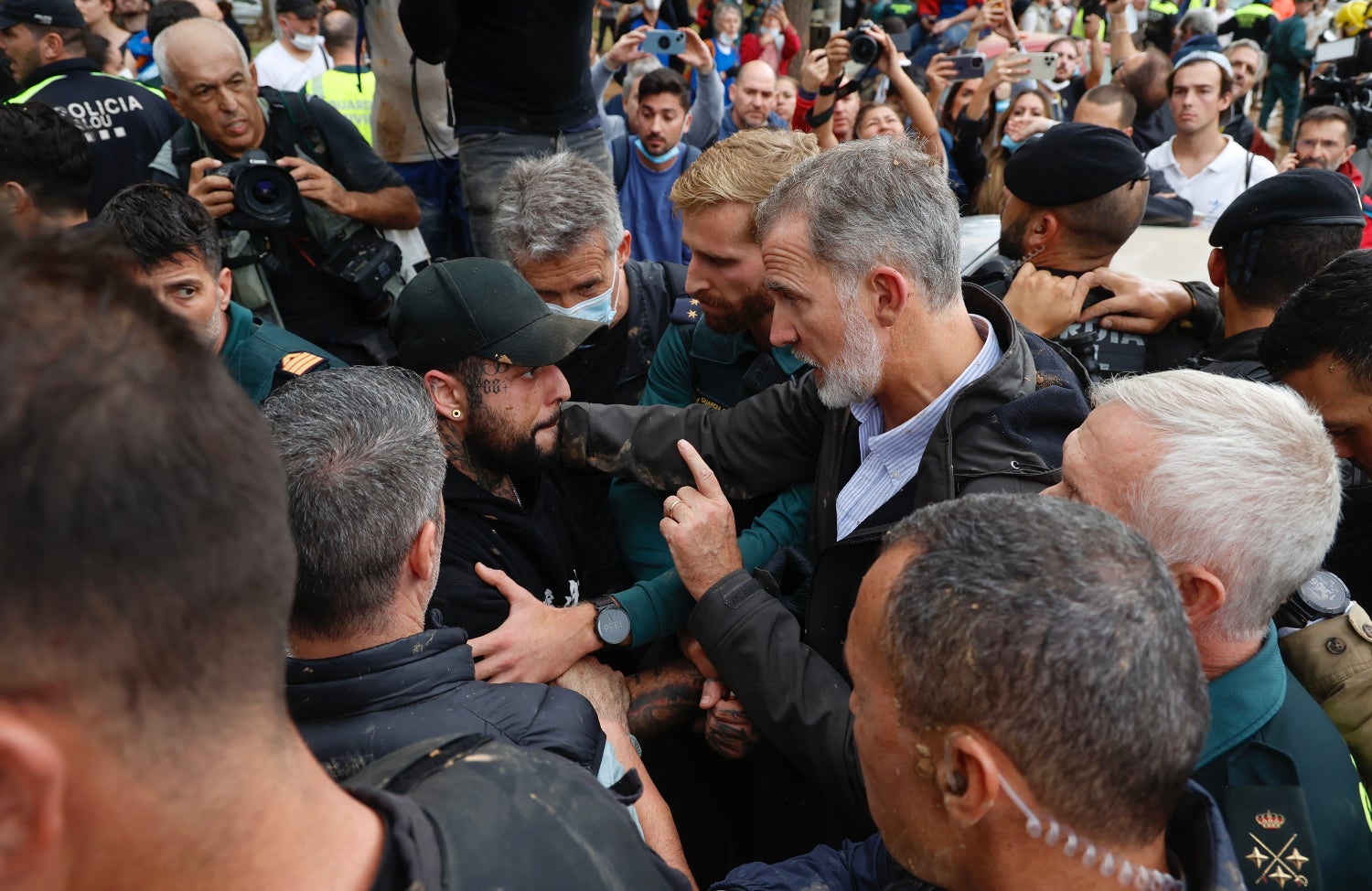 Felip va rebre insults a Paiporta - Europa Press