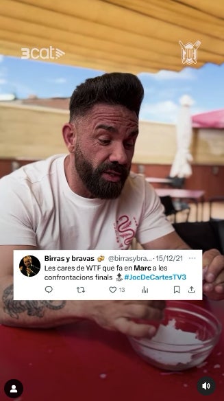 Marc Ribas reacciona als comentaris dels fans de 'Joc de cartes' - Instagram