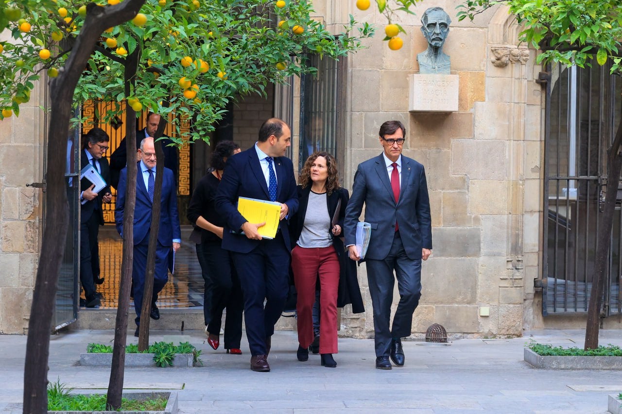 El president de la Generalitat, Salvador Illa, ha encapçalat la reunió setmanal del Consell Executiu / Rubén Moreno