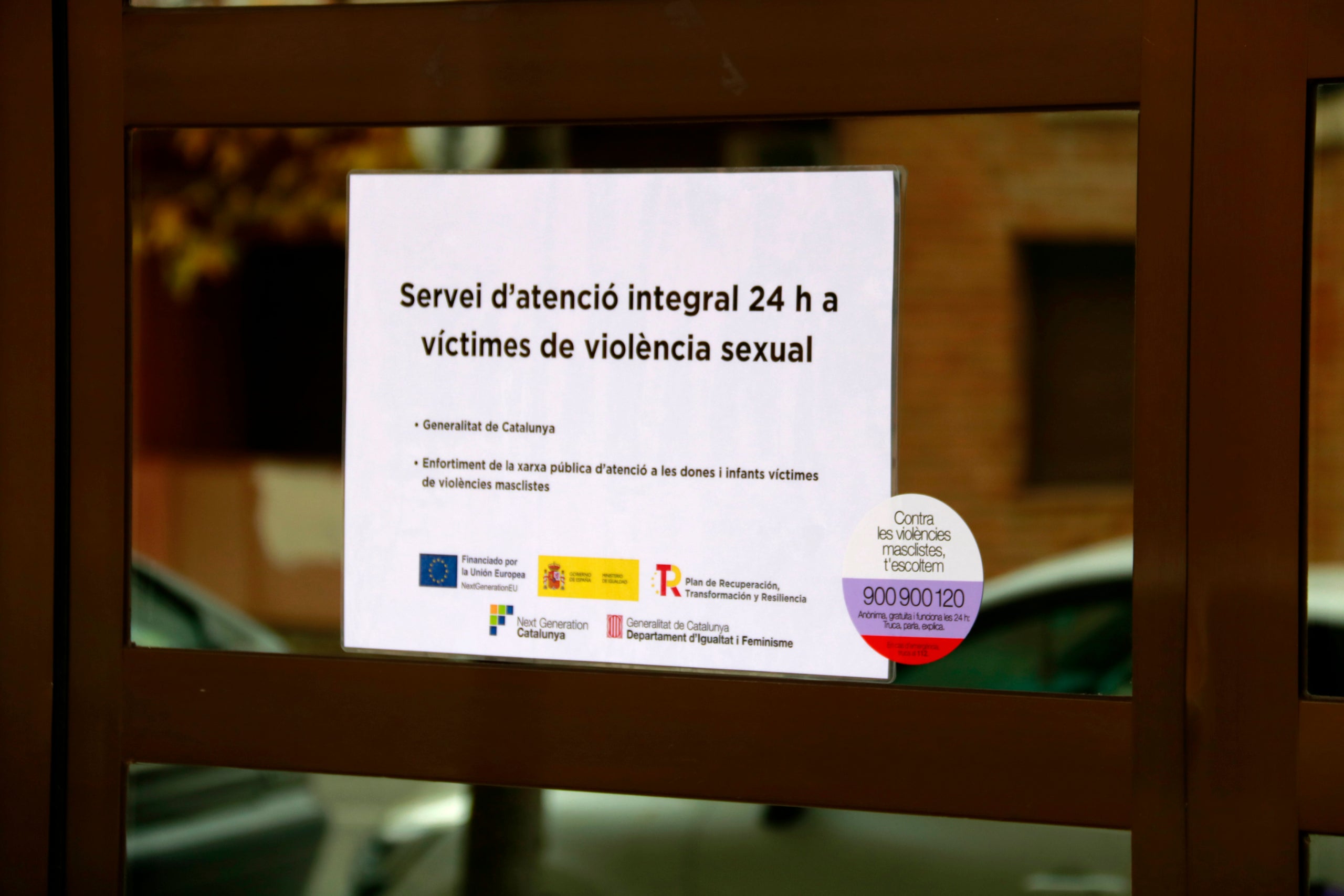 Cartel en la entrada del nuevo SIE 24 horas de Tàrrega / Anna Berga / ACN