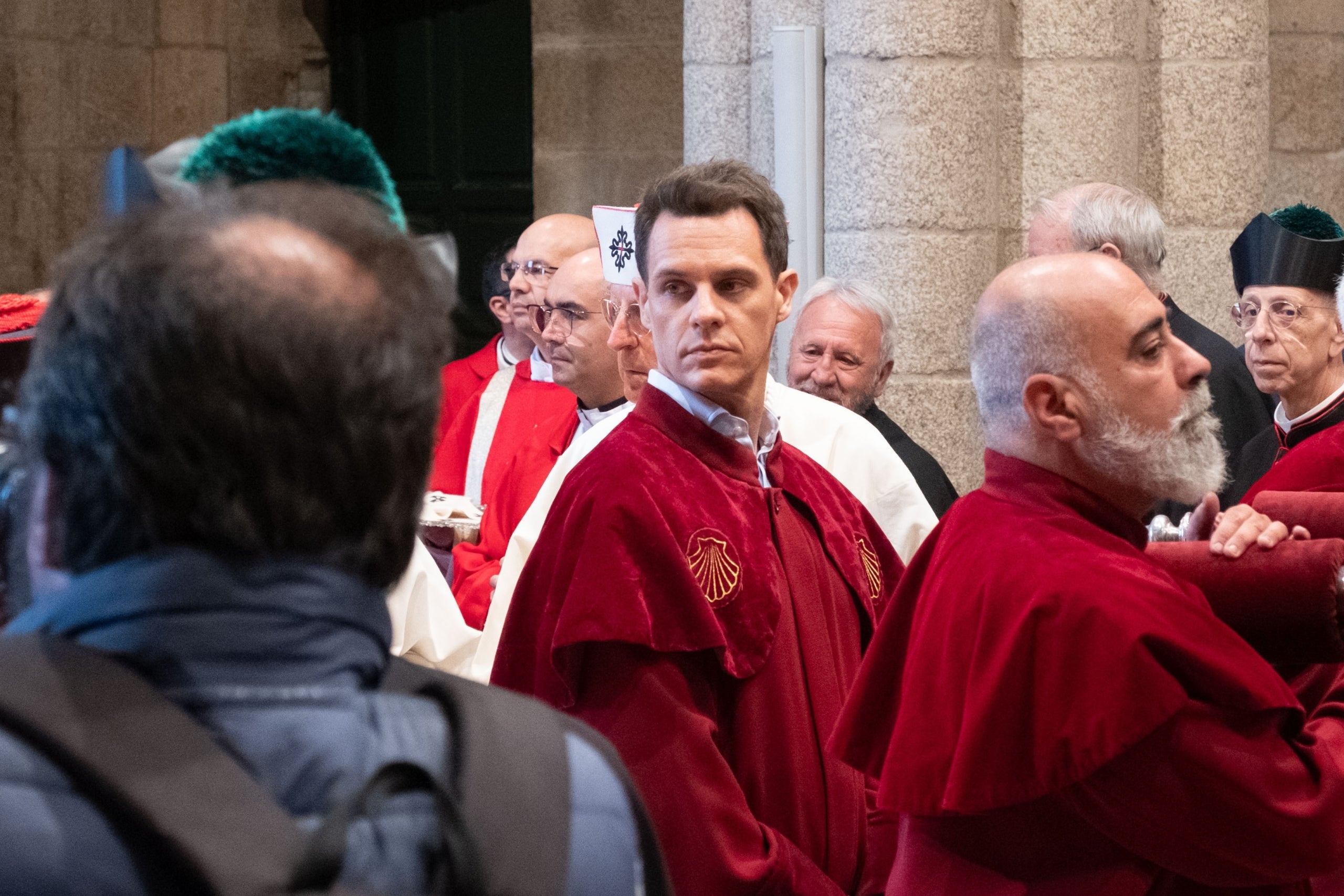 Christian Gálvez durant l'ofrena a l'Apòstol a Santiago de Compostela | Europa Press