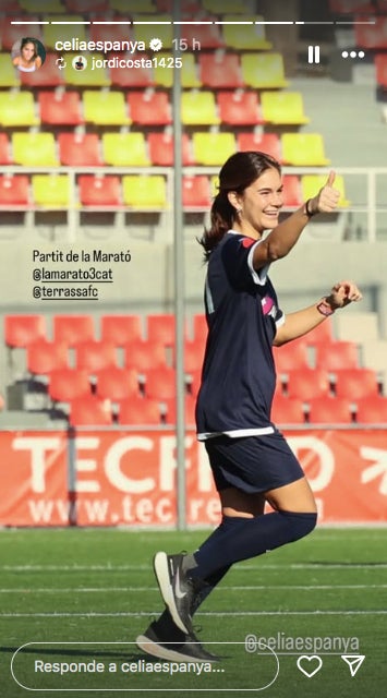La influencer ha participat en el partit de futbol solidari de La Marató - Instagram