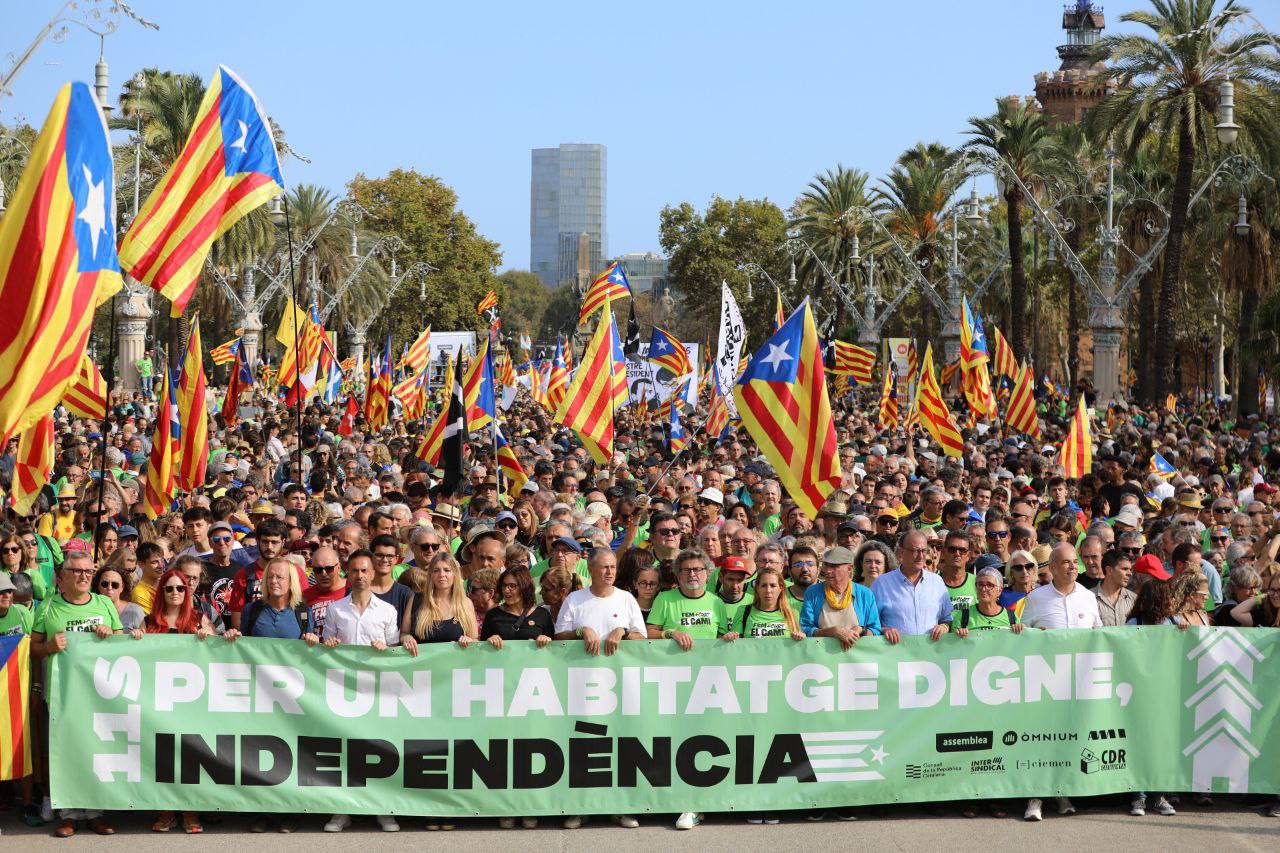 Una imatge dels fidels de l'ANC en el darrer 11-S a Barcelona/ANC