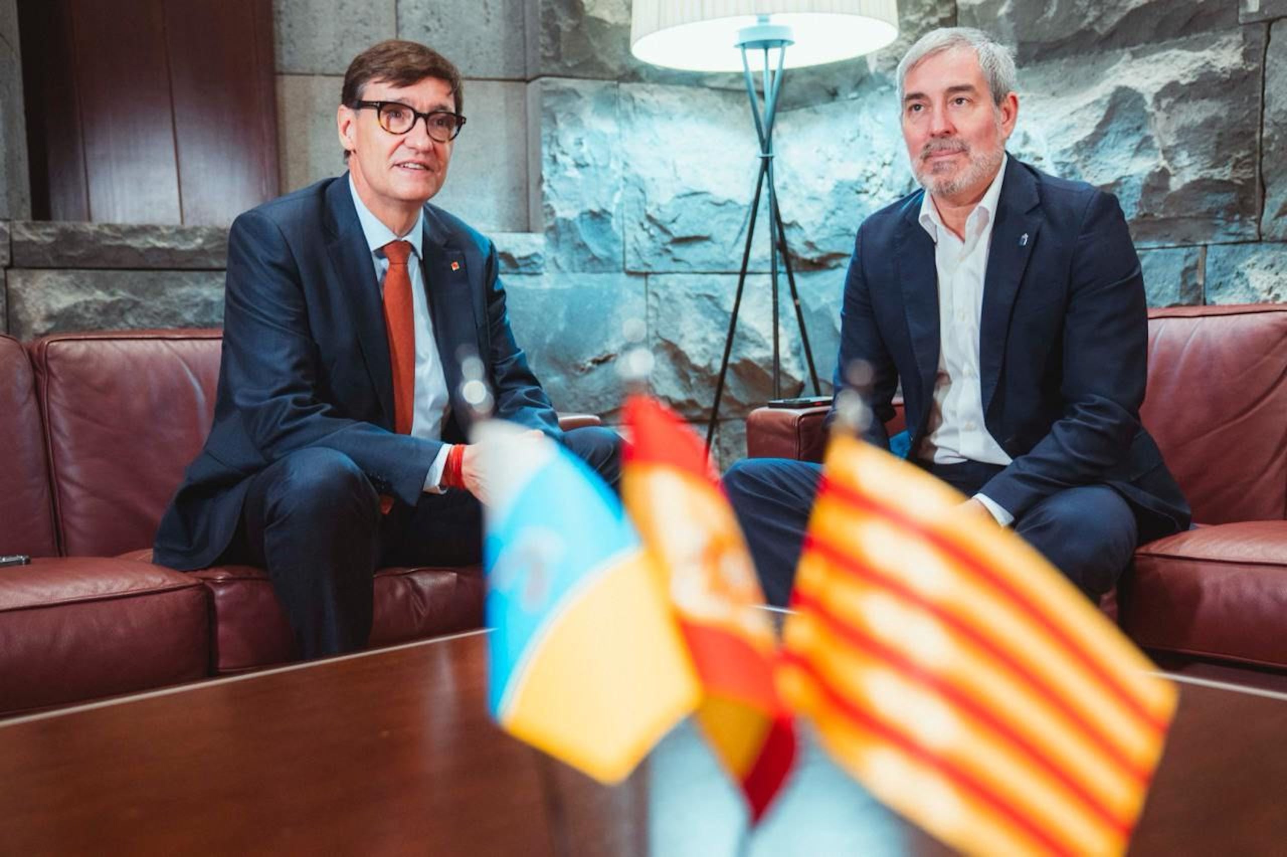 Salvador Illa i Fernando Clavijo, a Canàries / Govern-Arnau Carbonell