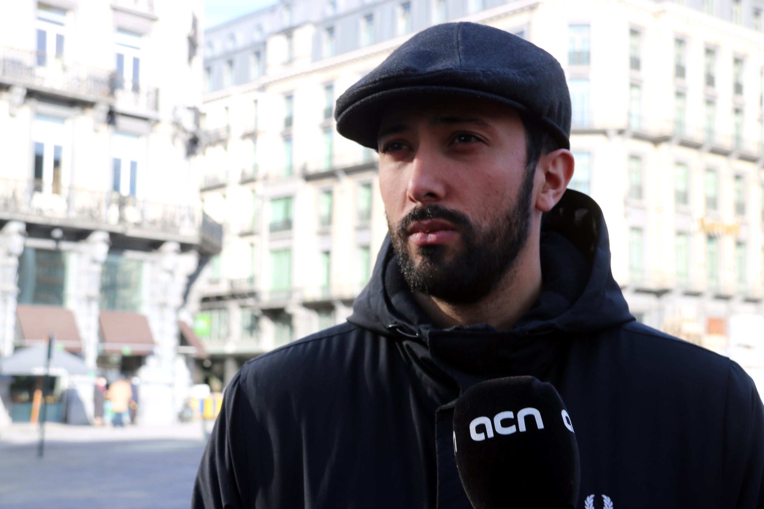 El raper Valtònyc en una atenció als mitjans / ACN