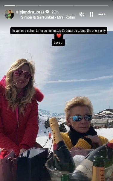 Alejandra Prat ha compartit per xarxes socials una imatge amb Cecci | Instagram