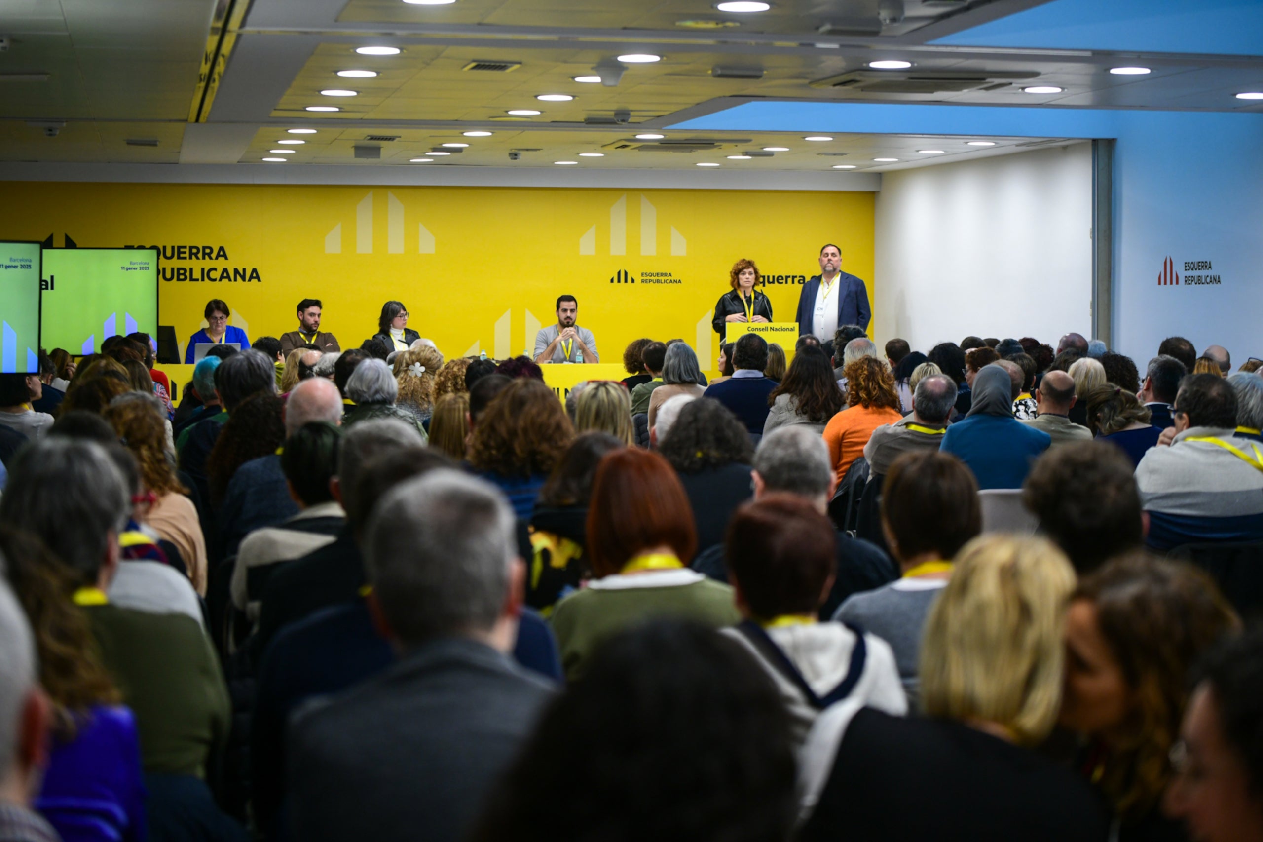 Consejo Nacional de ERC, con Oriol Junqueras y Elisenda Alamany en el atril | ACN