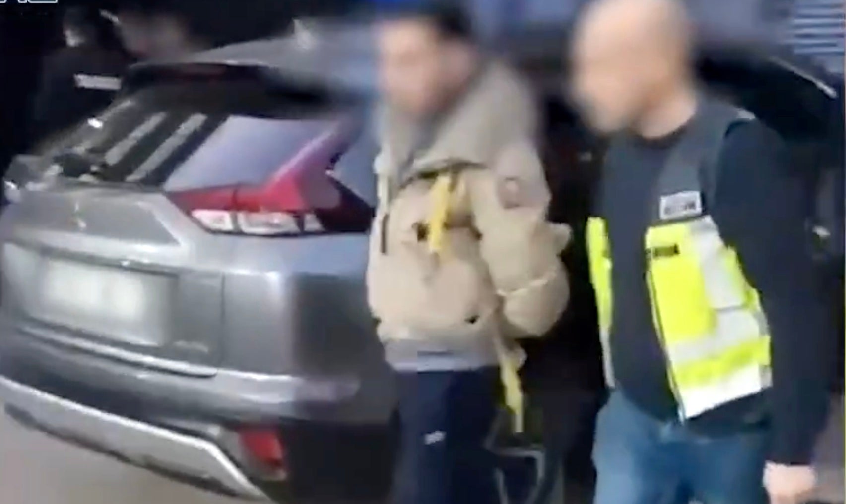 Un moment de la detenció per part del CNP del fugitiu francès a Cambrils/CNP