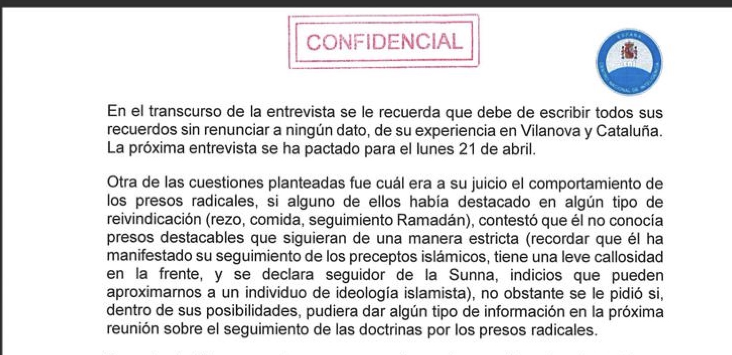 Los documentos desclasificados del CNI sobre el imán de Ripoll/Quico Sallés