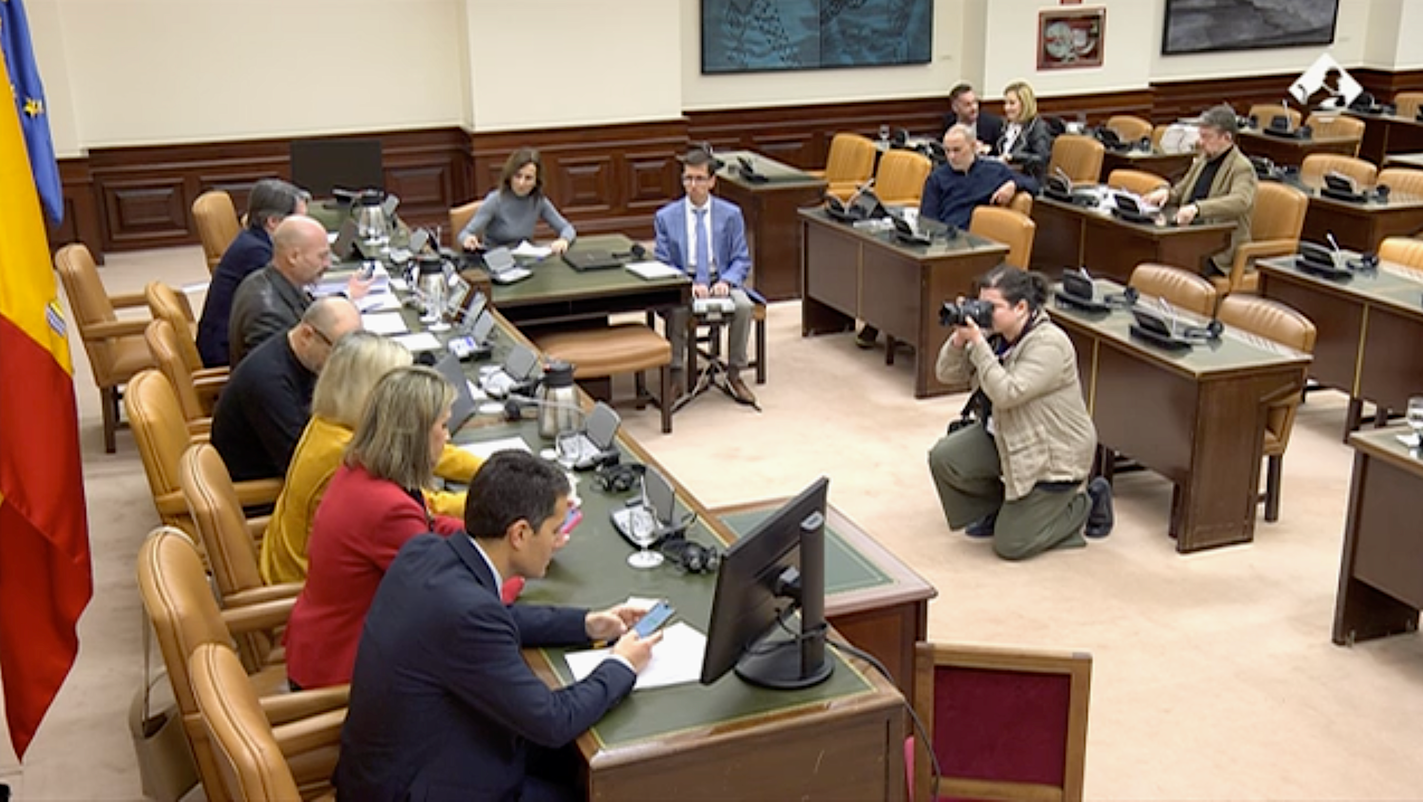 La comisión de investigación del Congreso sobre el 17-A, con Quico Sallés como compareciente