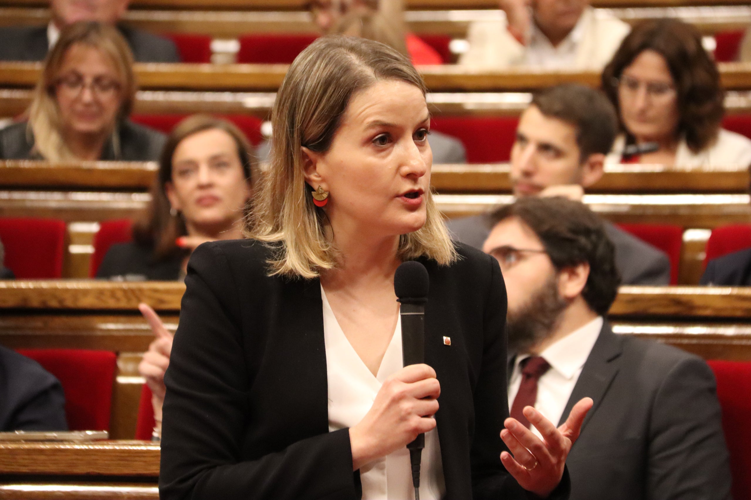 La consellera de Drets Socials, Mònica Martínez Bravo, en una imatge al Parlament/Maria Pratdesaba-ACN