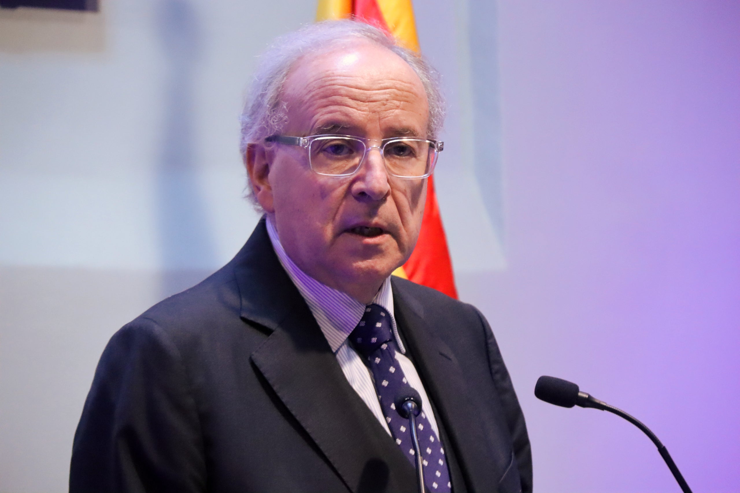 Jordi Domingo, en un moment de la seva intervenció/Nico Tomàs ACN