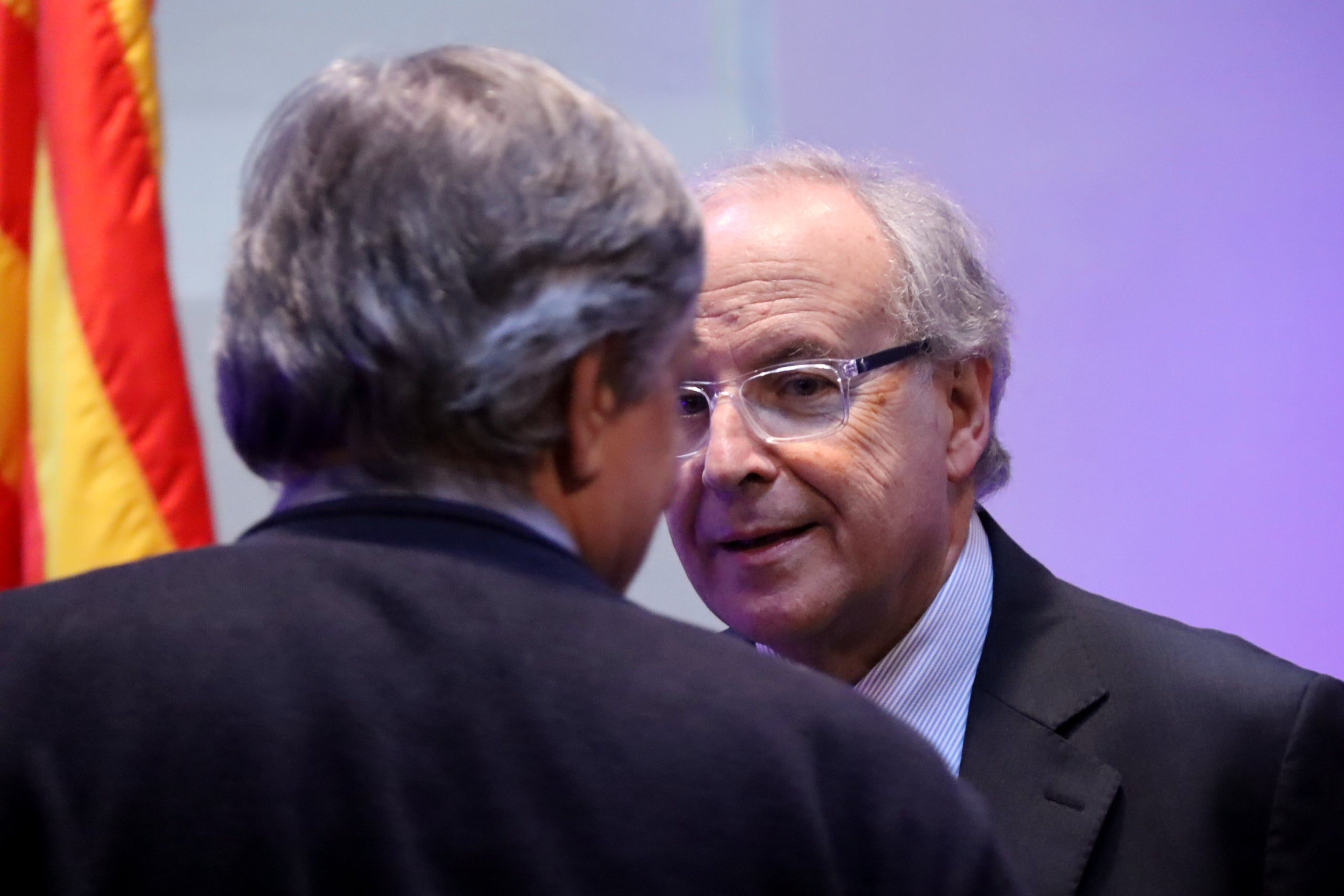 Jordi Domingo, en un moment de la seva intervenció/Nico Tomàs ACN
